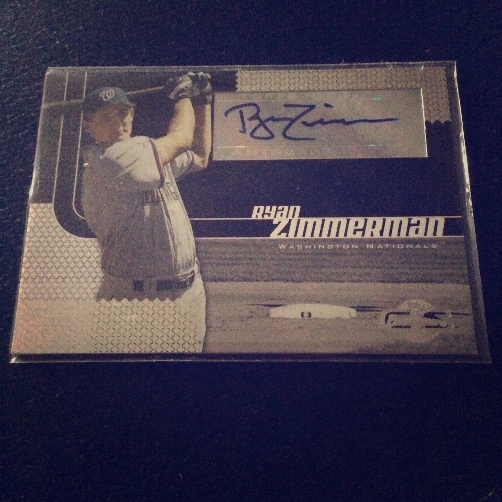 2006 Topps Ryan Zimmerman Rookie Autographed Card